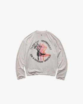 247 Torch T-shirt met lange mouwen en boxy pasvorm