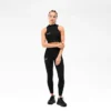 247 Zip Front Performance Crop