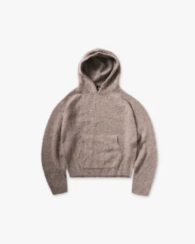 Borg-hoodie met textuur