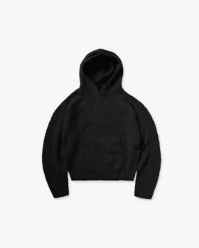 Borg-hoodie met textuur