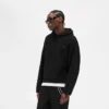 Borg-hoodie met textuur