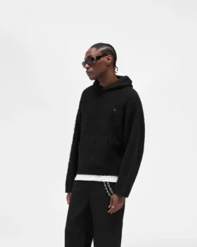 Borg-hoodie met textuur