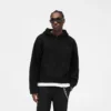 Borg-hoodie met textuur