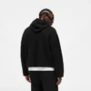 Borg-hoodie met textuur