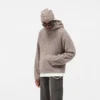 Borg-hoodie met textuur