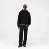 Borg-hoodie met textuur