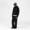 Borg-hoodie met textuur