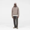 Borg-hoodie met textuur