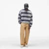 California gestreepte Henley-trui
