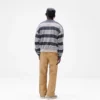 California gestreepte Henley-trui