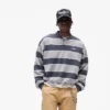 California gestreepte Henley-trui