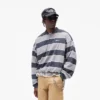 California gestreepte Henley-trui