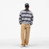 California gestreepte Henley-trui