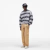 California gestreepte Henley-trui