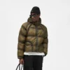 Doorschijnende puffer met capuchon