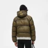 Doorschijnende puffer met capuchon