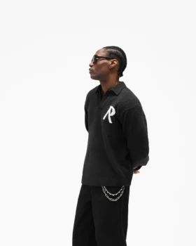 Gebreide bouclé polo