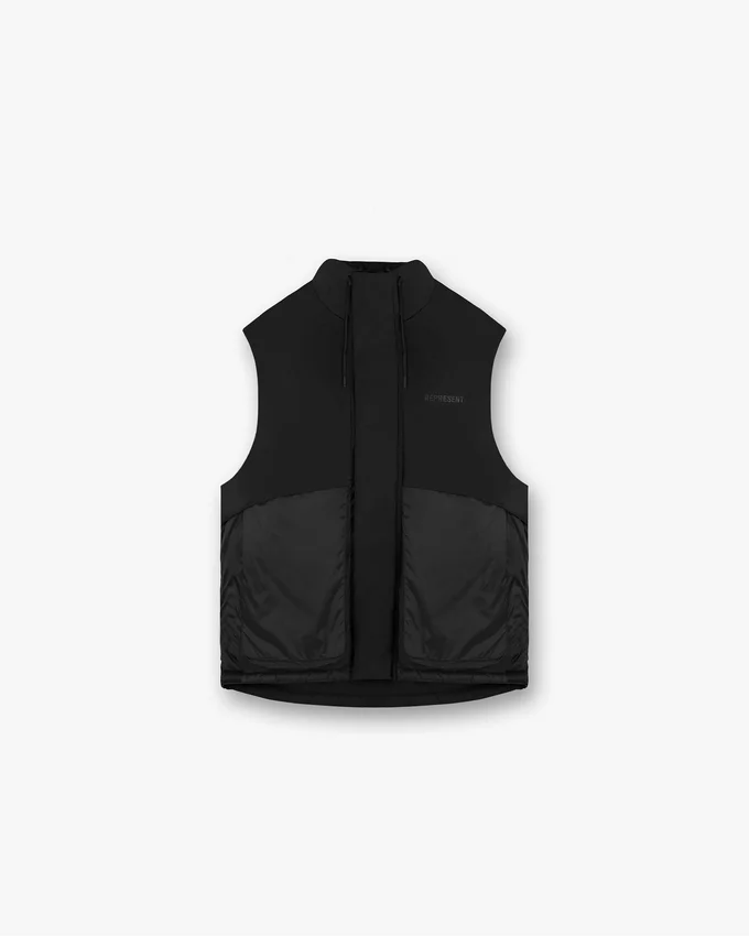 Gelaagde puffer-gilet Gelaagde puffer-gilet