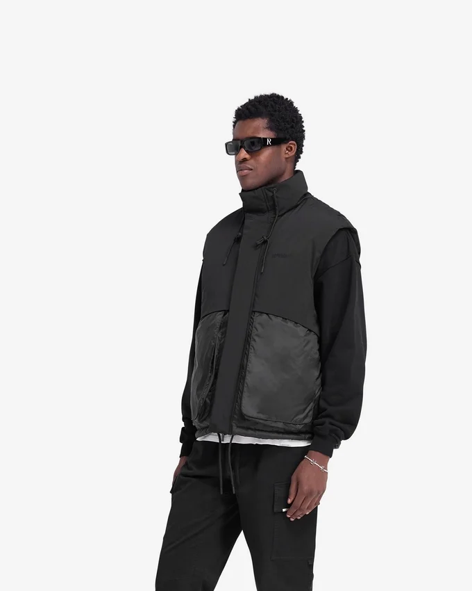 Gelaagde puffer-gilet Gelaagde puffer-gilet