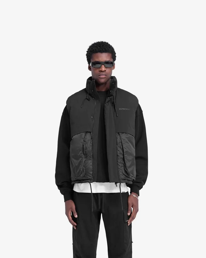 Gelaagde puffer-gilet Gelaagde puffer-gilet