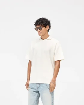 Geribbelde polo