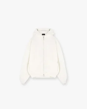 Hoodie met ritssluiting en wafelpatroon