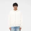 Hoodie met ritssluiting en wafelpatroon