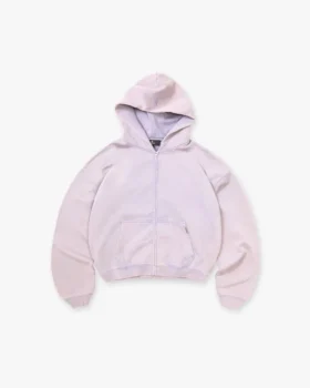 Initial Boxy Zip Through Hoodie