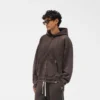 Initial Boxy Zip Through Hoodie