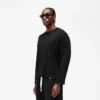 Initial Sheer Rib T-shirt met lange mouwen