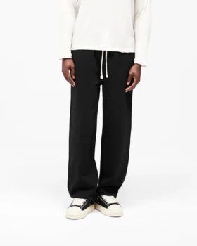 Initial Sweatpant met wijde pijpen en omgeslagen boorden