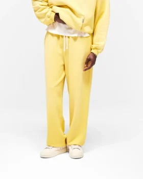 Initial Sweatpant met wijde pijpen en omgeslagen boorden