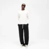 Initial Sweatpant met wijde pijpen en omgeslagen boorden