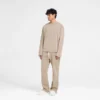 Initial T-shirt met lange mouwen en open manchetten