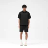 Katoenen getailleerde short