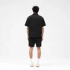 Katoenen getailleerde short
