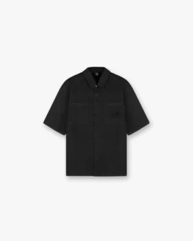Katoenen overshirt met korte mouwen