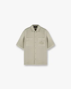 Katoenen overshirt met korte mouwen