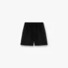 Korte shorts met gebreide panelen