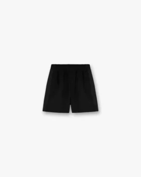 Korte shorts met gebreide panelen