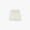 Korte shorts met gebreide panelen