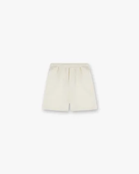 Korte shorts met gebreide panelen