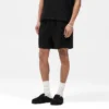 Korte shorts met gebreide panelen