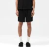 Korte shorts met gebreide panelen