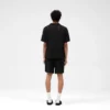 Korte shorts met gebreide panelen