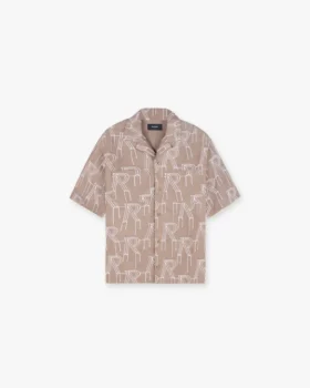 Overshirt met geborduurde initialen