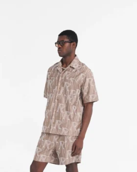Overshirt met geborduurde initialen