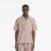 Overshirt met geborduurde initialen