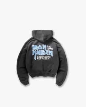 Represent X Iron Maiden-jubileumhoodie met ritssluiting
