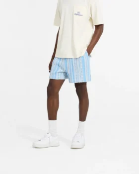 Shorts van gemengd breisel